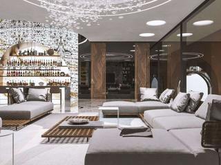 Seamless Harmony: Group's Space Planning Brilliance, Luxury Antonovich Design Luxury Antonovich Design Modern Living Room