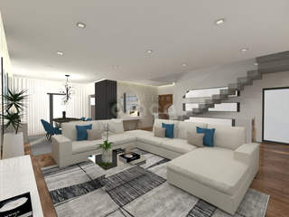 Sala de Estar "Blue Emotion", Graça Interiores Graça Interiores Salas de estar modernas