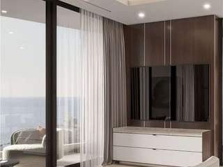 Redefining Apartment Living: Antonovich Group's Services for Modern Living Room Interior Design, Luxury Antonovich Design Luxury Antonovich Design Salas de estar modernas