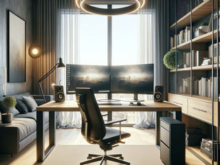 Das perfekte Home-Office: Beleuchtung, die Produktivität und Stil verbindet, Skapetze Lichtmacher Skapetze Lichtmacher Modern style study/office