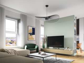 Interior visualization of a bright and modern apartment, Render Vision Render Vision Flat