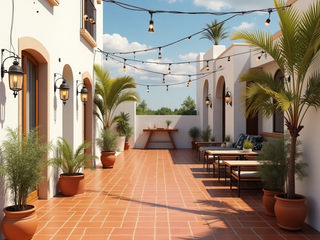 Mediterranean-style terrace, Desirée Vaquier_homify Desirée Vaquier_homify Single family home