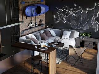 БЕЛАЯ ВОЛНА, DECOART /ДЕКО АРТ DECOART /ДЕКО АРТ Гостиные в эклектичном стиле