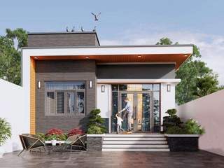 Tổng hợp những mẫu thiết kế nhà cấp 4 đẹp giá rẻ 300 triệu, NEOHouse NEOHouse Дома на одну семью