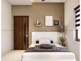 Modern Design Of Bedroom Area Interior..., Premdas Krishna Premdas Krishna Kleines Schlafzimmer