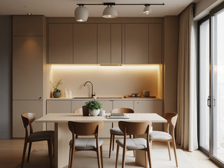 Minimalist micro-apartment, Desirée Vaquier_homify Desirée Vaquier_homify Kitchen units