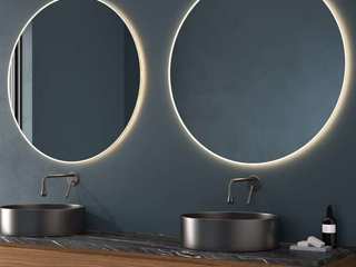 Espejos Redondos Para Baño, Centro Espejos Centro Espejos Baños de estilo moderno