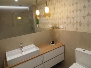 Projecto/Remodelação Total | Casa-de-Banho | Monte Abrão, Sintra, Acontece Design Solutions Acontece Design Solutions حمام
