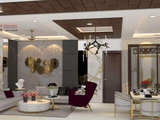 Drawing Room Design by Asri Interiors for End Customer in Sec-37, Faridabad, Asri Interiors Asri Interiors Comedores de estilo moderno