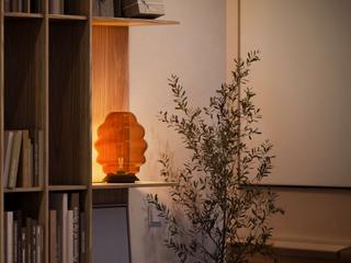 Warmes Licht. Weiche Linien skapetze® - Wo Licht auf Design trifft Modern Living Room Glass s.luce, Echos, Glass Tischlampe, CosyVibes, LichtimWohnzimmer, Glasdesign