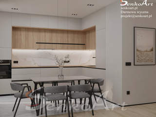Kuchnia IKEA - Projekt Wnętrza 2024, Senkoart Design Senkoart Design システムキッチン