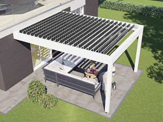 Belle Pergole - Pergola Fotovoltaica, New Time S.p.A. New Time S.p.A. Modern conservatory