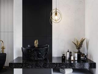 Nowoczesna, elegancka łazienka od Luxum, Luxum Luxum Kamar Mandi Modern