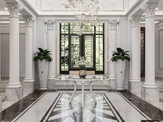 A Tranquil Oasis - Indoor Courtyard for Luxury Mansion Interior Design, Luxury Antonovich Design Luxury Antonovich Design Villas
