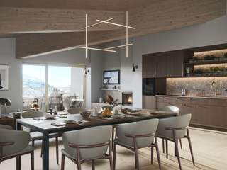 Interior visualizations of House Pazola by Andermatt – Swiss Alps, Render Vision Render Vision Flat