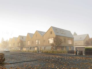 Keeping it real with fog: Exterior visualization of an open-plan residential complex, Render Vision Render Vision Small houses
