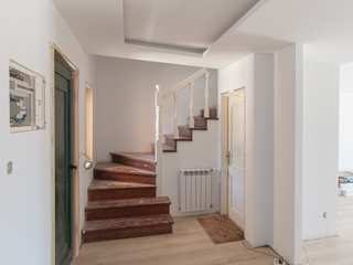 Antes e Depois, Inlighted® Inlighted® Couloir, entrée, escaliers minimalistes