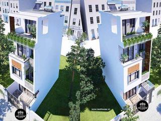 Thiết kế thi công nhà ngang 6m dài 7m hiện đại đẹp, NEOHouse NEOHouse Maison individuelle