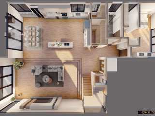 Project-1666-House Design, 2DESIGN3D STUDIO 2DESIGN3D STUDIO Nhà nhỏ