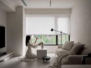 粹白, 寓子設計 寓子設計 Scandinavian style living room