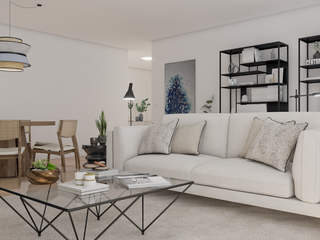 Apartamento NOIR (Design de Interiores), NURE Interiores NURE Interiores Modern living room
