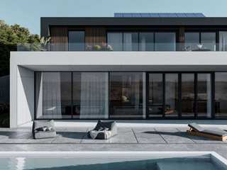 Modern Villa Architecture Design: A Symphony of Day and Night, Luxury Antonovich Design Luxury Antonovich Design Single family home