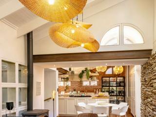 Dining room Deborah Garth Interior Design International (Pty)Ltd Rustic style dining room Sandstone