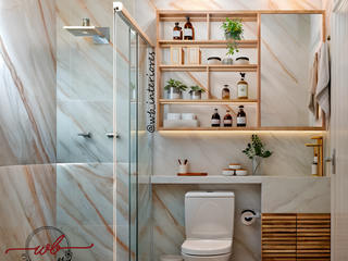 Banheiros, WB Interiores - Wendely Barbosa WB Interiores - Wendely Barbosa Modern style bathrooms