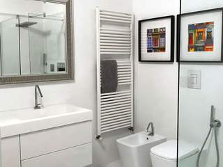 Come rinnovare le piastrelle del bagno con la resina , Pavimento Moderno Pavimento Moderno ห้องน้ำ