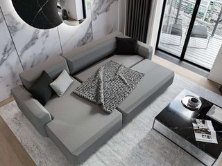 Elegante Hochhaus-Wohnung mit Balkon, Livarea Livarea Salones de estilo minimalista