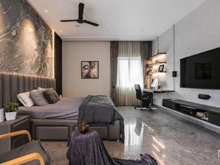 House of doctors with natural and earthy materials., Rhythm And Emphasis Design Studio Rhythm And Emphasis Design Studio Villa