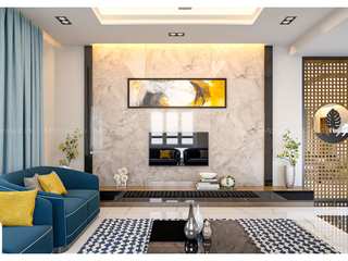Transform Your Living Space: Where Comfort Meets Elegance 🏡 , Monnaie Interiors Pvt Ltd Monnaie Interiors Pvt Ltd Living room
