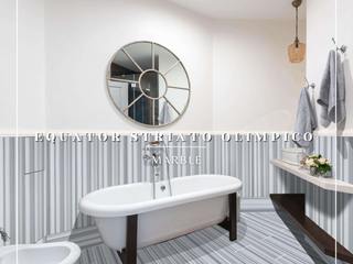 Equator Striato Olimpico Marble, Fade Marble & Travertine Fade Marble & Travertine Mediterranean style bathroom