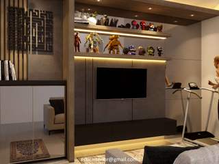 PROJECT RESIDENTIAL - (Living Room LT.2 Gm Fengtay Td House) - Pesona Bali Residence, Ectic Interior Design & Build Ectic Interior Design & Build Salas modernas