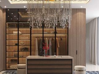 Dressing Room Opulence: A Symphony of Design and Functionality, Luxury Antonovich Design Luxury Antonovich Design Modern Dressing Room