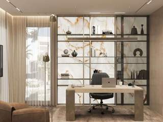 Home Office Interior Design: A Productivity Haven Crafted by Antonovich Group, Luxury Antonovich Design Luxury Antonovich Design Study/office