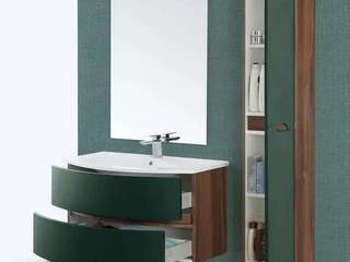 Mobile bagno moderno sospeso 90x50 3 colori con cassetti, Bagno Italia Bagno Italia Banheiros modernos