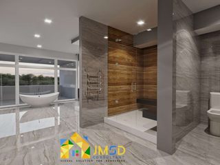 Bathroom Interior Design Rendering Project in Los Angeles, California, JMSD Consultant - 3D Architectural Visualization Studio JMSD Consultant - 3D Architectural Visualization Studio Modern bathroom