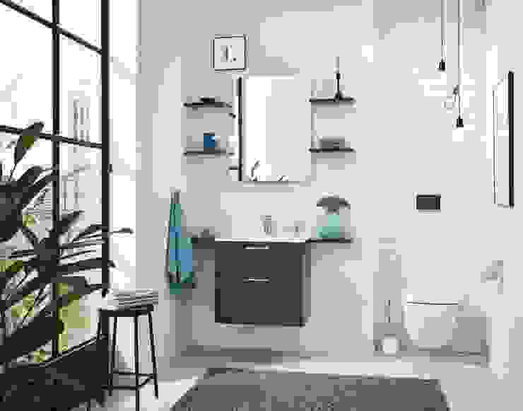 Beleuchtete Spiegel: Must-have für das moderne Bad Elements Bäder Moderne Badezimmer Eigentum, Gebäude, Schränke, Anlage, Zimmerpflanze, Innenarchitektur, Die Architektur, Umhauen, Bodenbelag, Regale