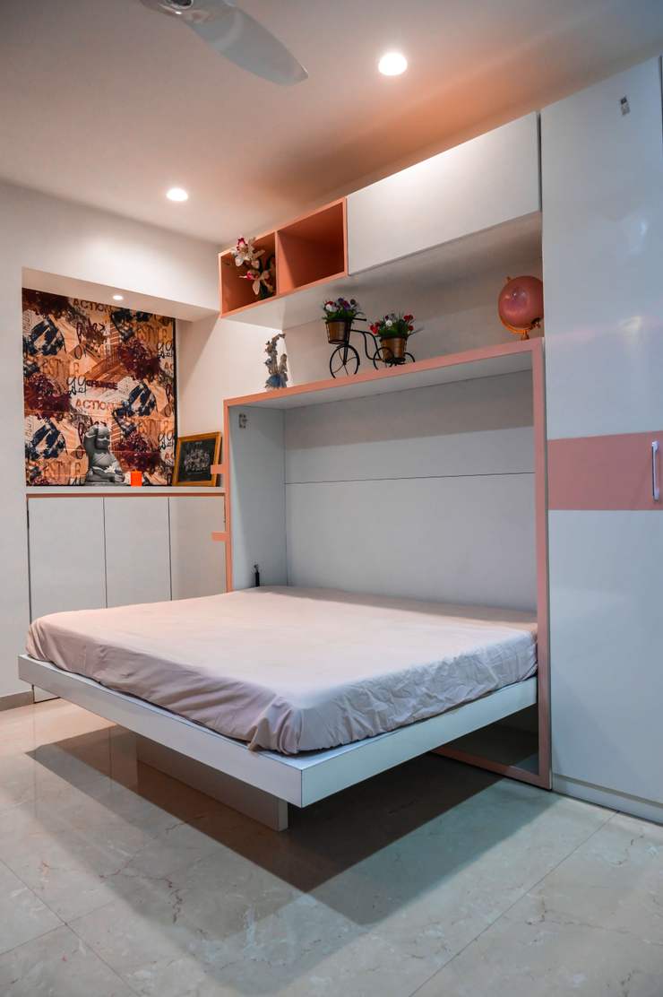 3 Bhk Apartment with Terrace Designing from Bare-Shell decorMyPlace Multi-Family house Interior design, Picture frame, Wood, Flooring, Floor, House, Wall, Comfort, Real estate, Building