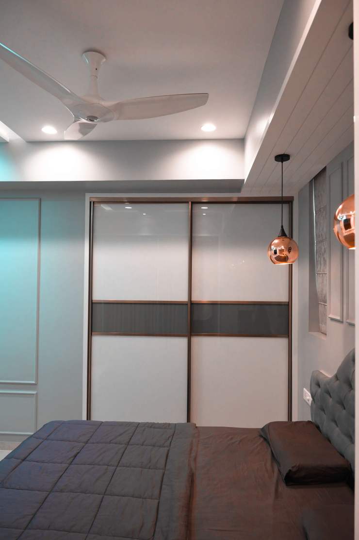 3 Bhk Apartment with Terrace Designing from Bare-Shell decorMyPlace Multi-Family house Furniture, Cabinetry, Building, Wood, Interior design, Shade, Comfort, Flooring, Floor, Door