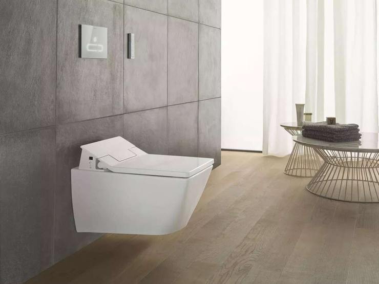 Toaleta myjąca- nowoczesne rozwiązanie do każdej łazienki! Raymundo Avalos Robles Basen bez krawędzi Nieruchomość, Projektowanie wnętrz, Podłoga, Drewno, Posadzka, Prostokąt, Beżowy, Materiał kompozytowy, twarde drewno, Osprzęt
